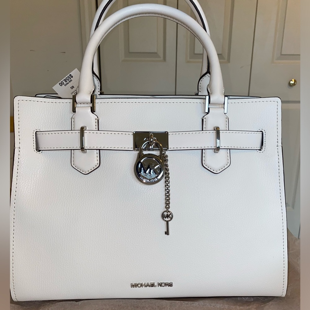 Michael Kors Hamilton Medium Leather Satchel